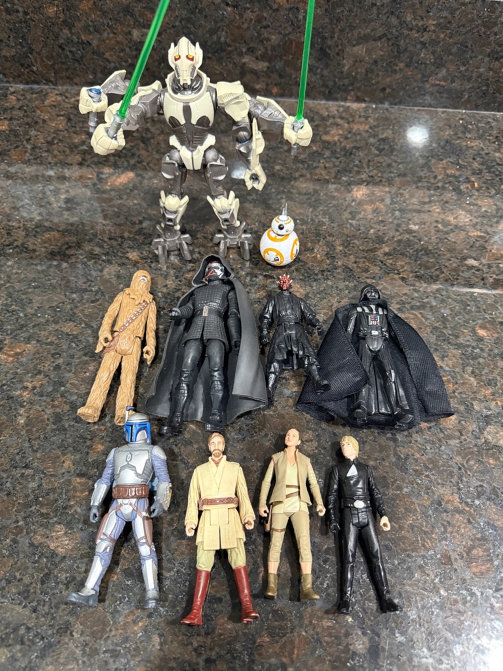 10 piece Star Wars action figures